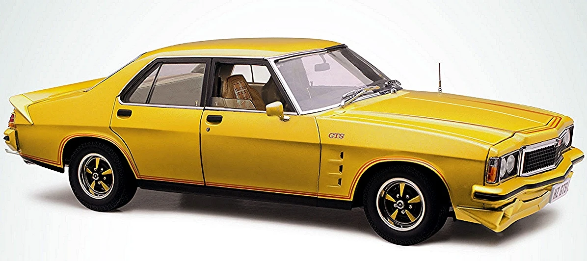 CLASSIC CARLECTABLES 1:18 HOLDEN HZ GTS JASMINE YELLOW