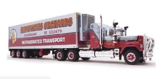 HIGWAY REPLICAS 1:64 FREIGHT SEMI COLLECTION REFRIGERATED TRANSPORT AND TRAILER