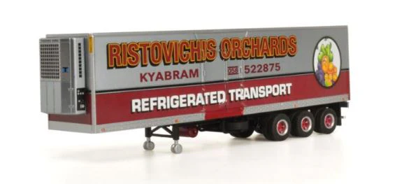 HIGWAY REPLICAS 1:64 FREIGHT SEMI COLLECTION REFRIGERATED TRANSPORT AND TRAILER - Image 3