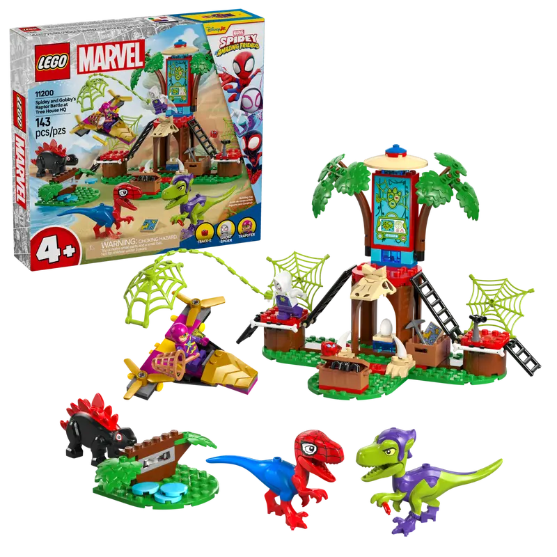 LEGO 11200 MARVEL SPIDEY AND HIS AMAZING FRIENDS SPIDEY AND GOBBYS RAPTOR BATTLE AT TREE HOUSE HQ