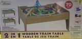 2 IN 1 WOODEN TRAIN TABLE - Image 3