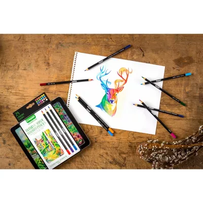CRAYOLA 24 BLEND AND SHADE COLORED PENCILS NEW - Image 3