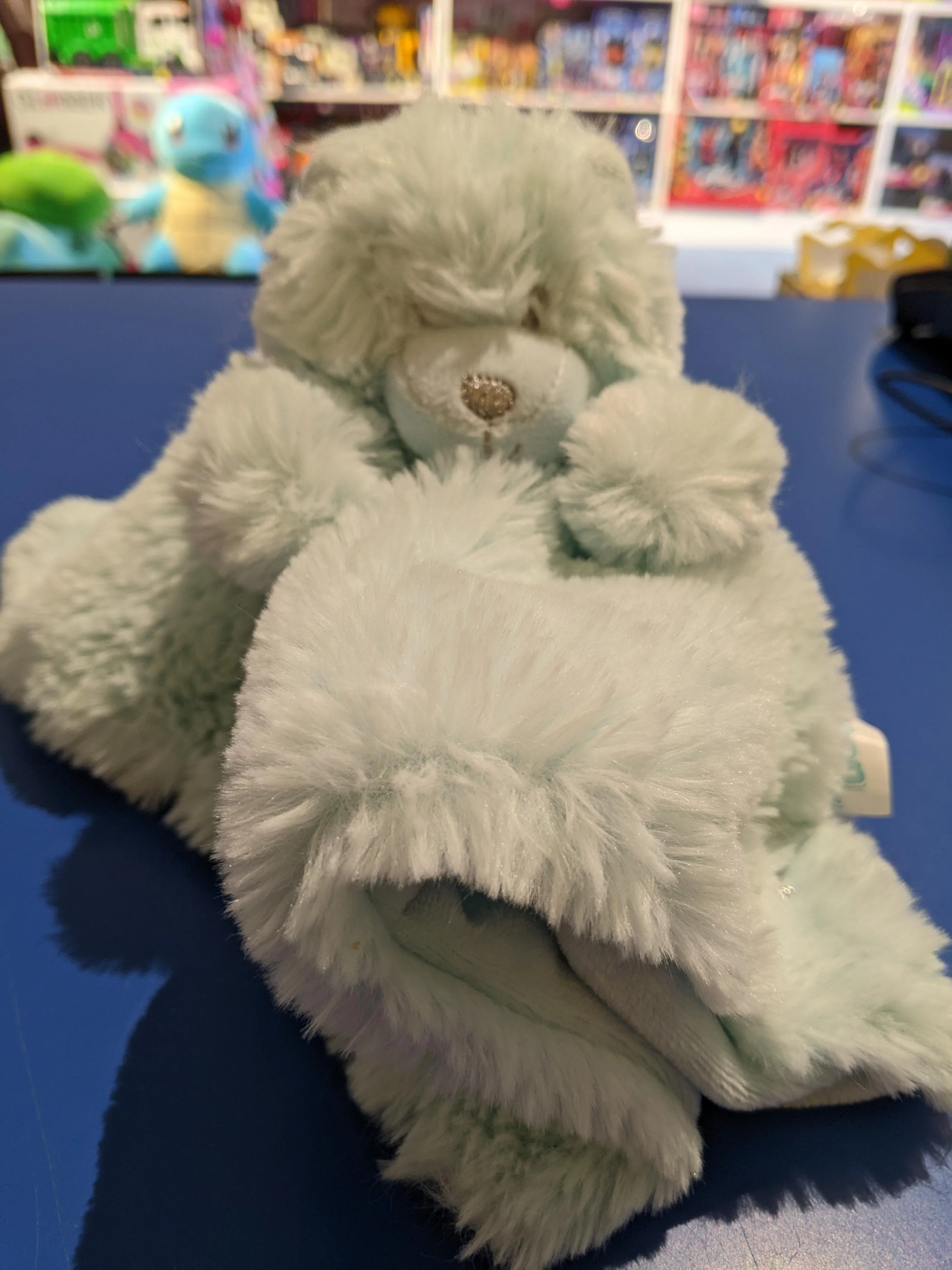 30CM BEAR BLANKET BLUE - Image 2