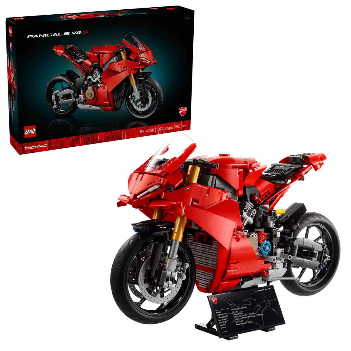LEGO 42202 TECHNIC DUCATI PANIGALE V4 S MOTORCYCLE