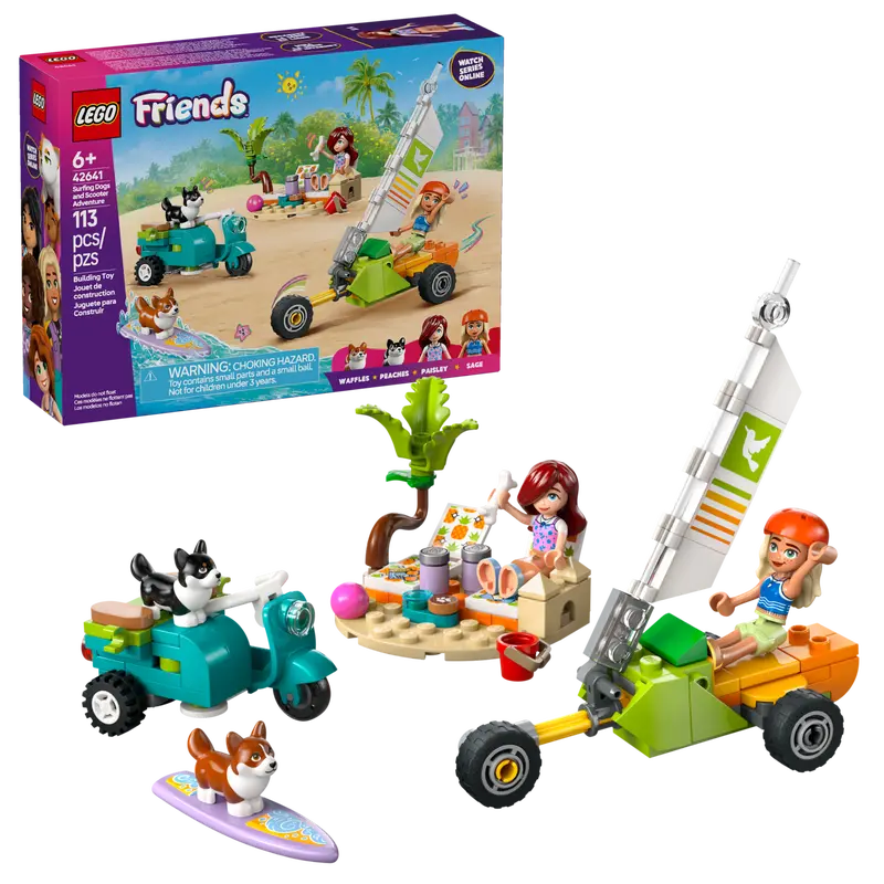LEGO 42641 FRIENDS - SURFING DOGS AND SCOOTER ADVENTURE