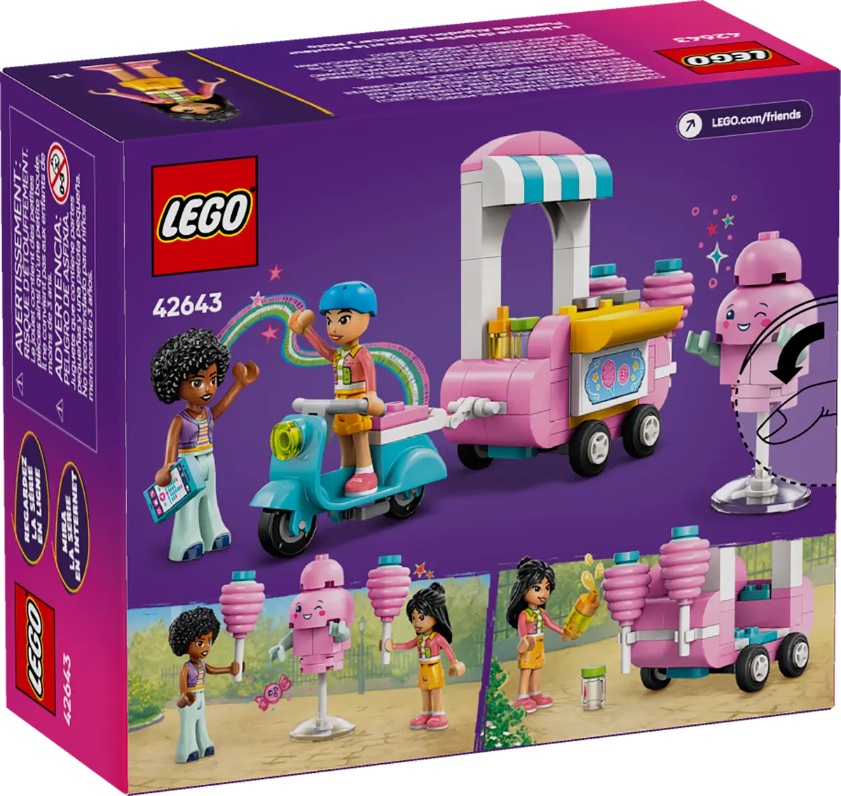 LEGO 42643 FRIENDS COTTON CANDY STAND AND SCOOTER - Image 9