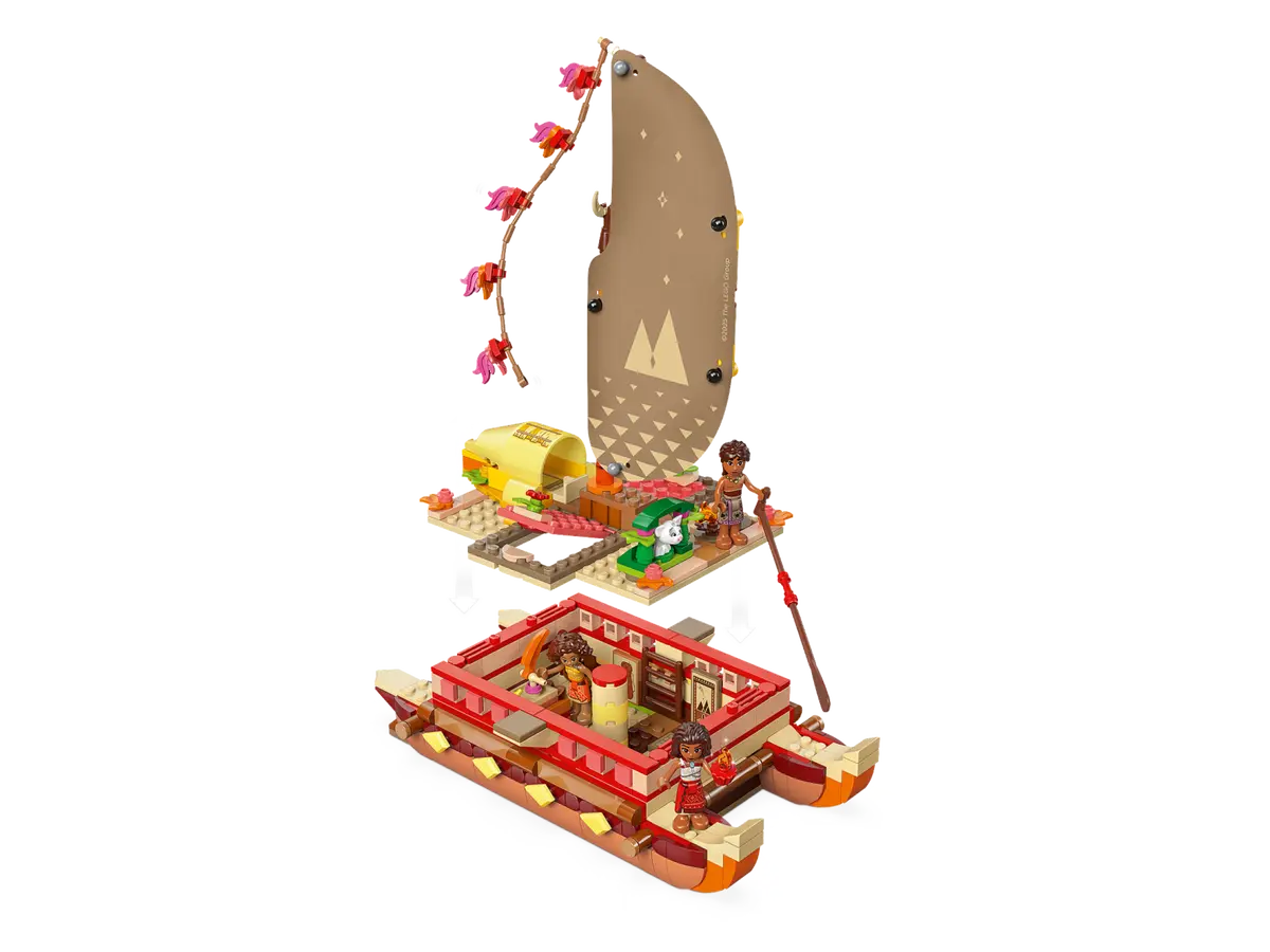 LEGO 43270 DISNEY  MOANA 2 MOANA'S ADVENTURE CANOE - Image 3
