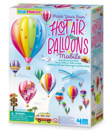 4M KIDZ MAKER - PAINT YOUR OWN HOT AIR BALLOONS MOBILE