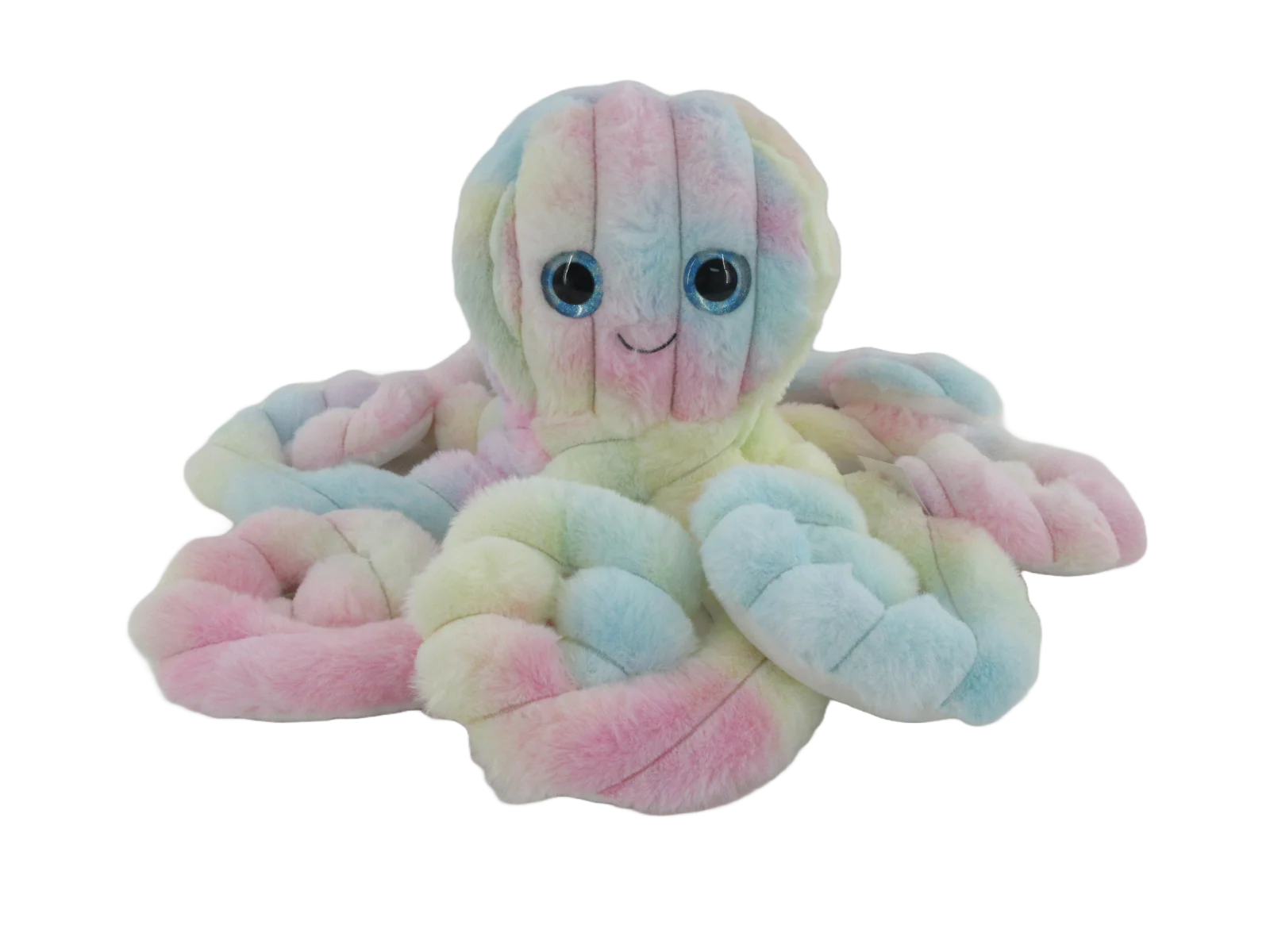 COTTON CANDY - 50CM TIE DYED OCTOPUS - WIGGLETON RAINBOW