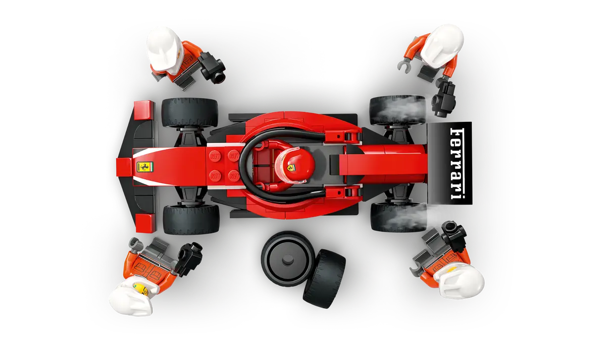 LEGO 60443 CITY - F1 PIT STOP AND PIT CREW WITH FERRARI CAR - Image 4