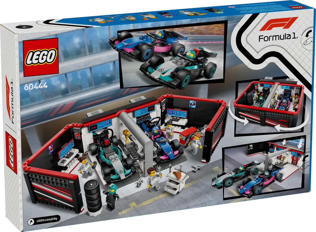 LEGO 60444 CITY - F1 GARAGE AND MERCEDES AMG AND ALPINE CARS - Image 10