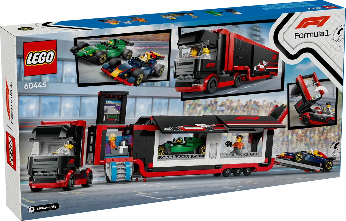 LEGO 60445 CITY - F1 TRUCK WITH RB20 AND AMR24 F1 CARS - Image 11