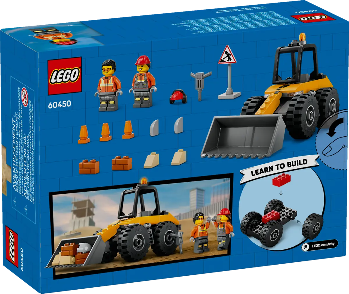 LEGO 60450 CITY  YELLOW CONSTRUCTION WHEEL LOADER - Image 6