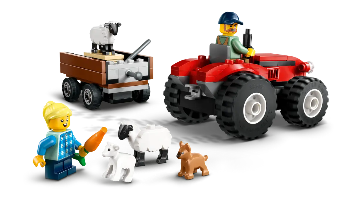 LEGO 60461- CITY  RED FARM TRACTOR WITH TRAILER AND SHEEP - Image 2
