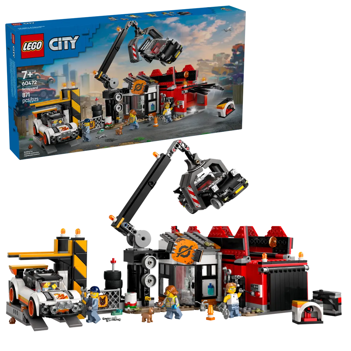 LEGO 60472 CITY - SCRAPYARD WITH CARS