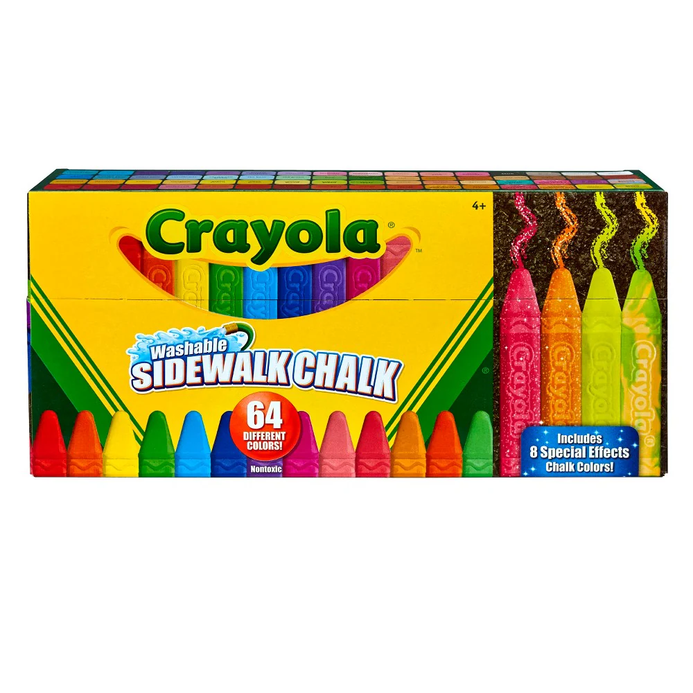 CRAYOLA 64 PACK SIDEWALK CHALK
