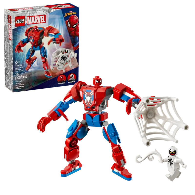 LEGO 76308 SPIDEY AND FRIENDS SPIDER MAN MECH VS ANTI VENOM