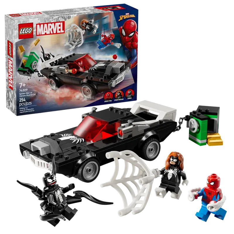 LEGO 76309 MARVEL SPIDER MAN VS VENOM MUSCLE CAR
