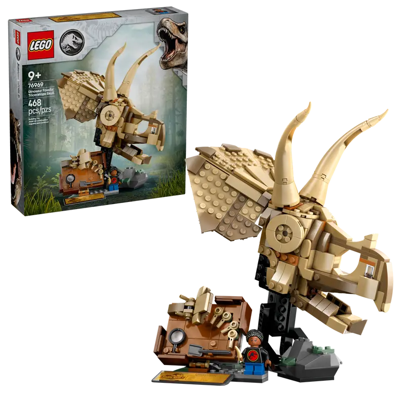 LEGO 76969 JURASSIC WORLD  DINOSAUR FOSSILS TRICERATOPS SKULL