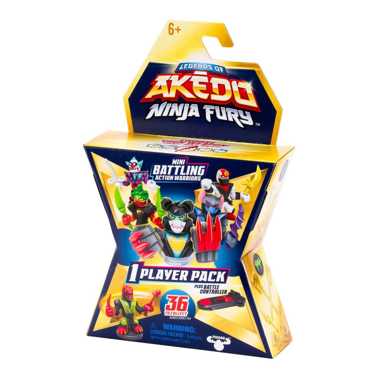 AKEDO NINJA FURY - MINI BATTLING ACTION WARRIORS 1 PLAYER PACK - BLIND BOX