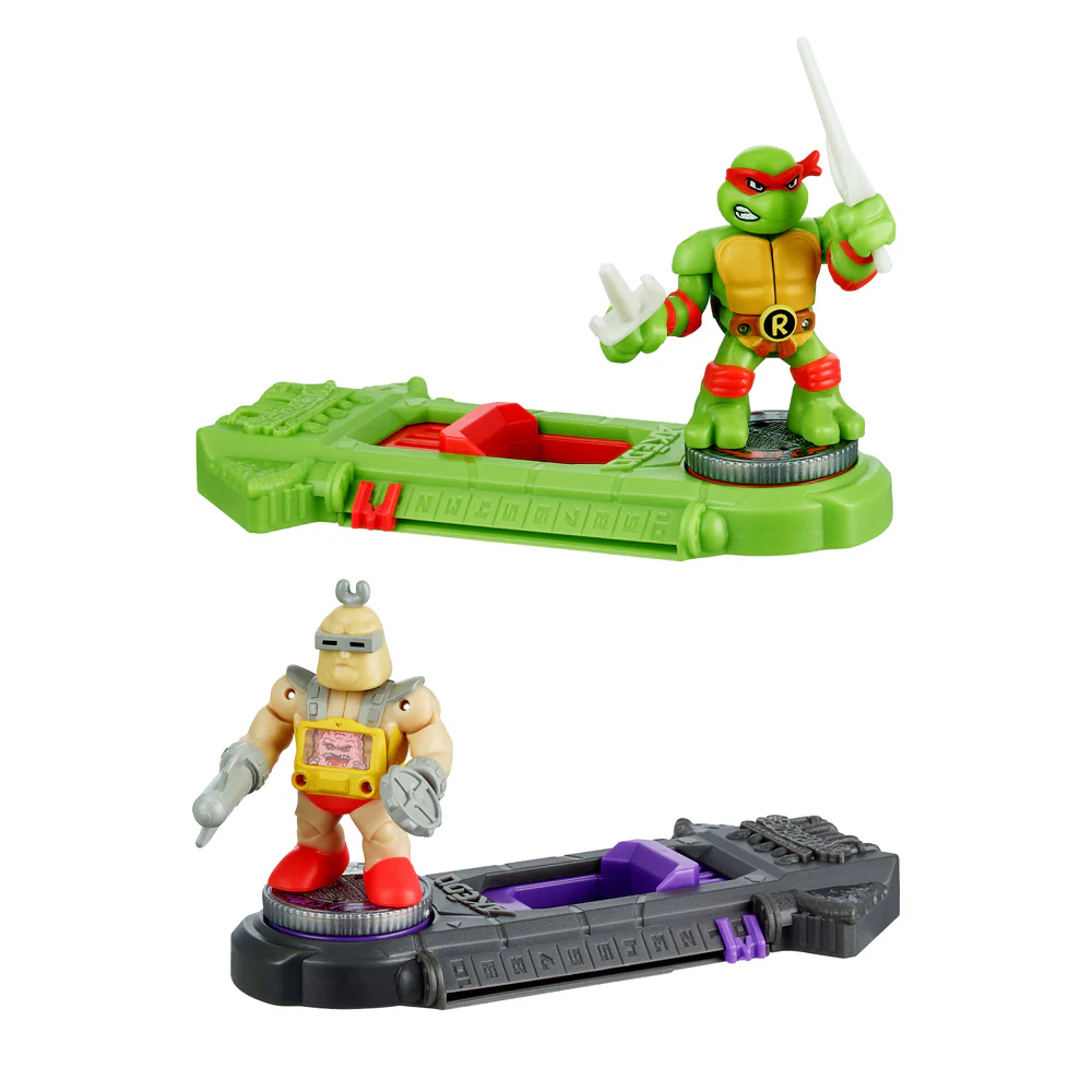 AKEDO TEENAGE MUTANT NINJA TURTLES MINI BATTLING ACTION WARRIORS - RAPHAEL VS KRAANG - Image 3