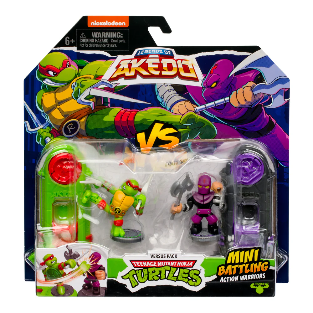 AKEDO TEENAGE MUTANT NINJA TURTLES VERSUS PACK - RAPH VS FOOT SOLDIER - Image 4
