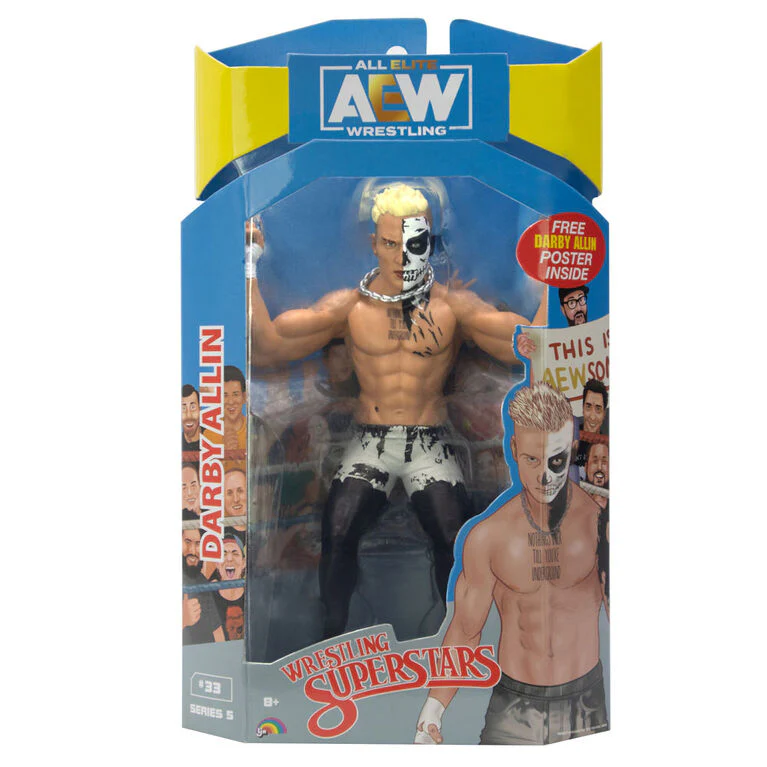 ALL ELITE WRESTLING WRESTLING SUPERSTARS #33 DARBY ALLIN ACTION FIGURE