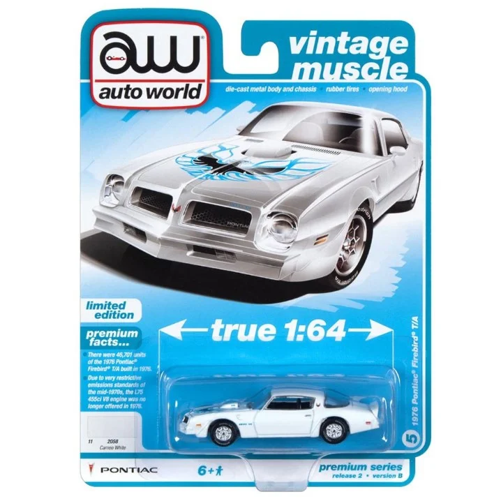 AUTO WORLD 1:64 PREMIUM SERIES - 1976 PONTIAC FIREBIRD T/A