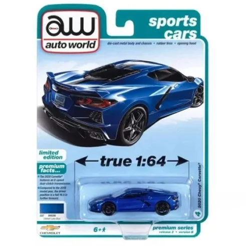 AUTO WORLD 1:64 PREMIUM SERIES - 2020 CHEVROLET C8 CORVETTE