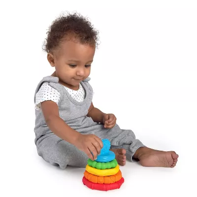 BABY EINSTEIN STACK & TEETHE TEXTURED TEETHING TOY - Image 2