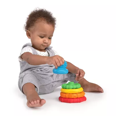BABY EINSTEIN STACK & TEETHE TEXTURED TEETHING TOY - Image 3