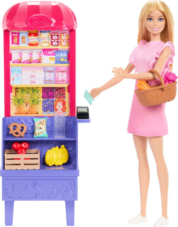 BARBIE AND TERESA RECIPE FOR FRIENDSHIP MALIBU BARBIE AT THE MARKET DOLL AND PLAYSET - Image 2