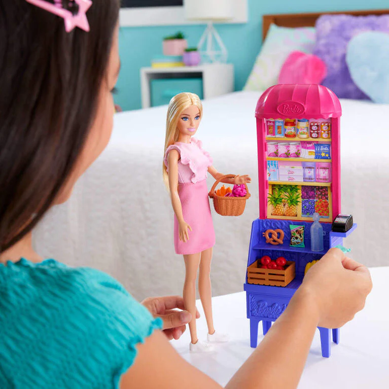 BARBIE AND TERESA RECIPE FOR FRIENDSHIP MALIBU BARBIE AT THE MARKET DOLL AND PLAYSET - Image 4