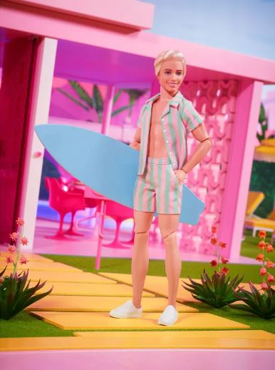 BARBIE THE MOVIE - PASTEL KEN WITH SURF BOARD - Image 3