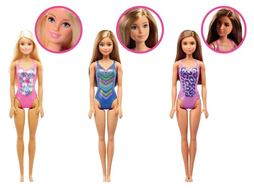 BARBIE BEACH DOLL - BLUE SWIMSUIT - Image 3