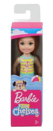 BARBIE CLUB CHELSEA BEACH DOLL - RED HAIR FLAMINGO SWIMMERS - Image 2