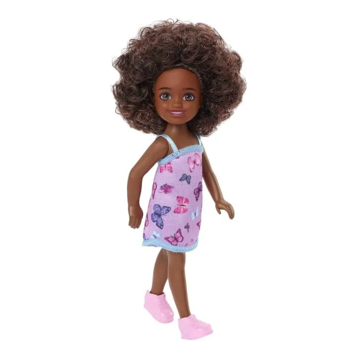 BARBIE CLUB CHELSEA DOLL ASST - PURPLE BUTTERFLY DRESS - Image 3