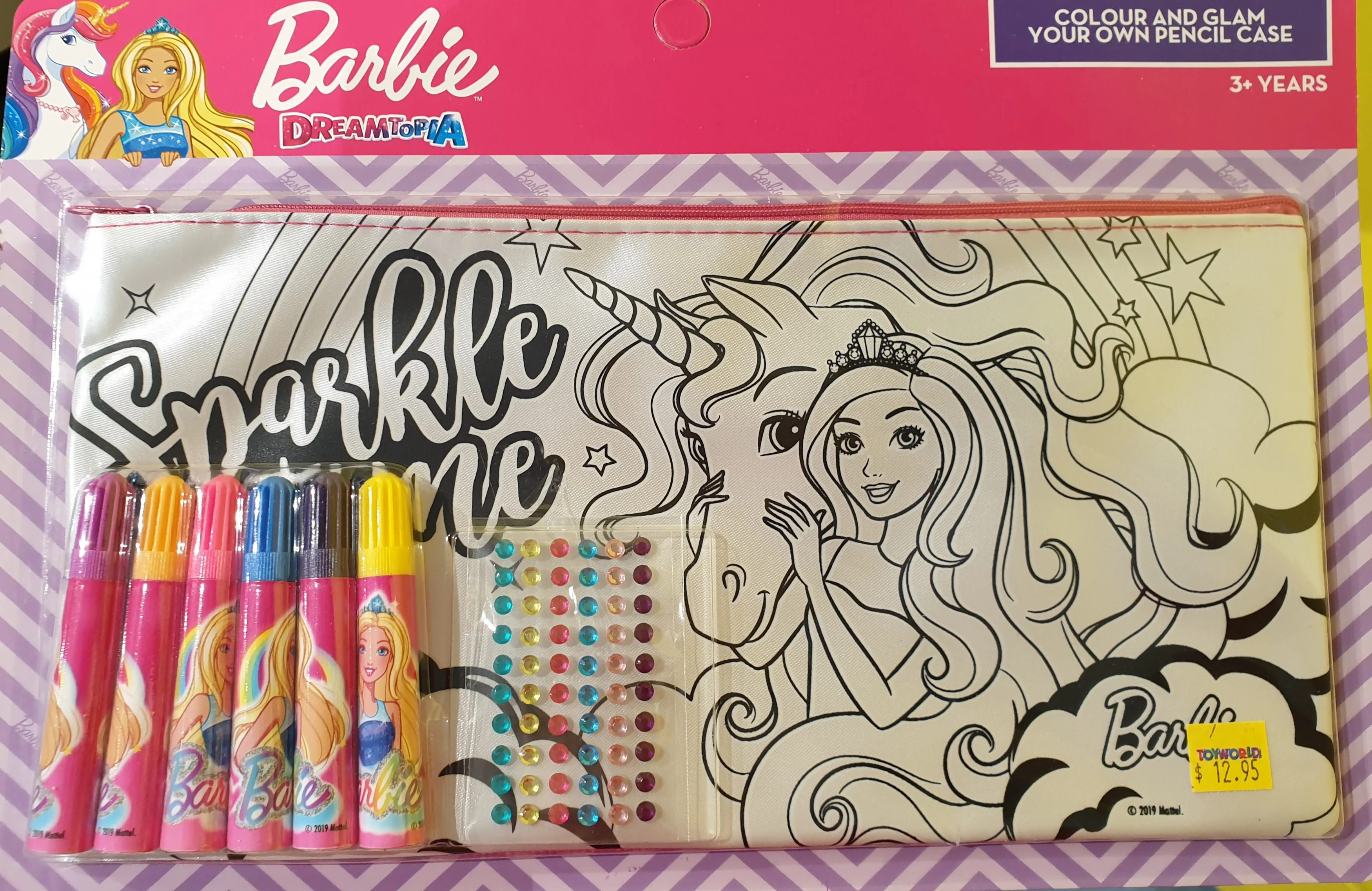 BARBIE COLOUR YOUR OWN PENCIL CASE