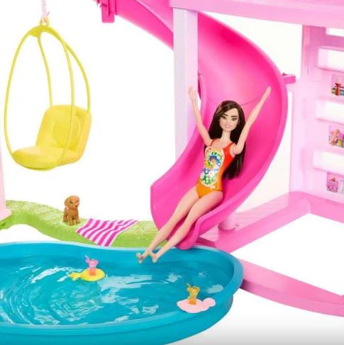 BARBIE DREAM HOUSE - POOL PARTY DOLL HOUSE 75 PIECES - Image 7