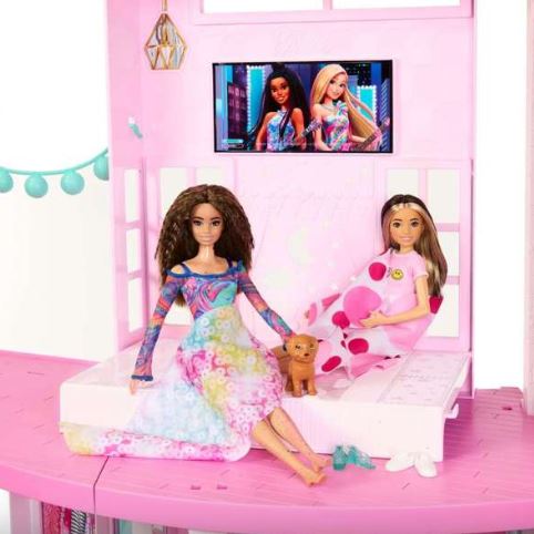 BARBIE DREAM HOUSE - POOL PARTY DOLL HOUSE 75 PIECES - Image 9