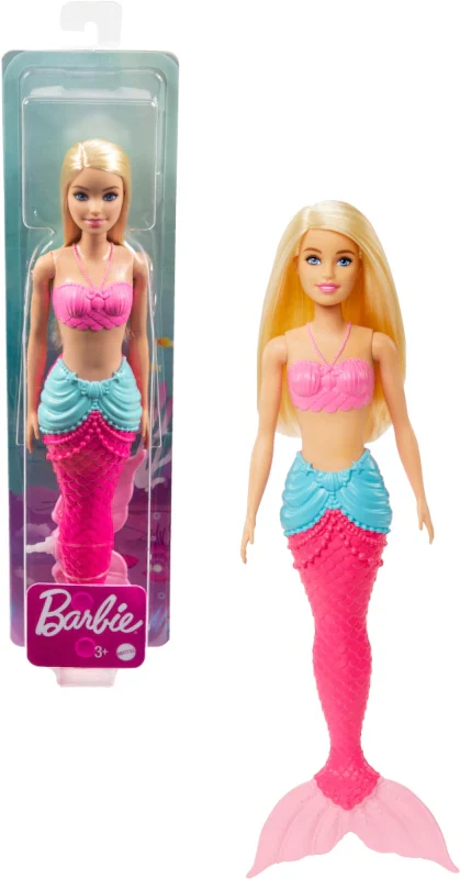 BARBIE DREAMTOPIA MERMAID DOLL - BLONDE HAIR PINK TAIL