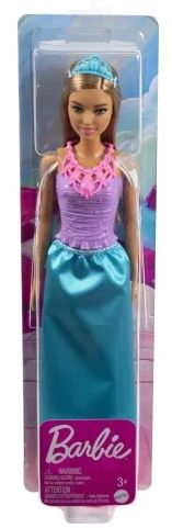 BARBIE DREAMTOPIA FLOWER DRESS BARBIE DOLL - DOLL -DARK SKIN PURPLE SKIRT - Image 4
