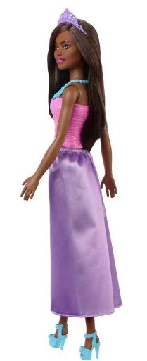 BARBIE DREAMTOPIA FLOWER DRESS BARBIE DOLL - DOLL -DARK SKIN PURPLE SKIRT - Image 3