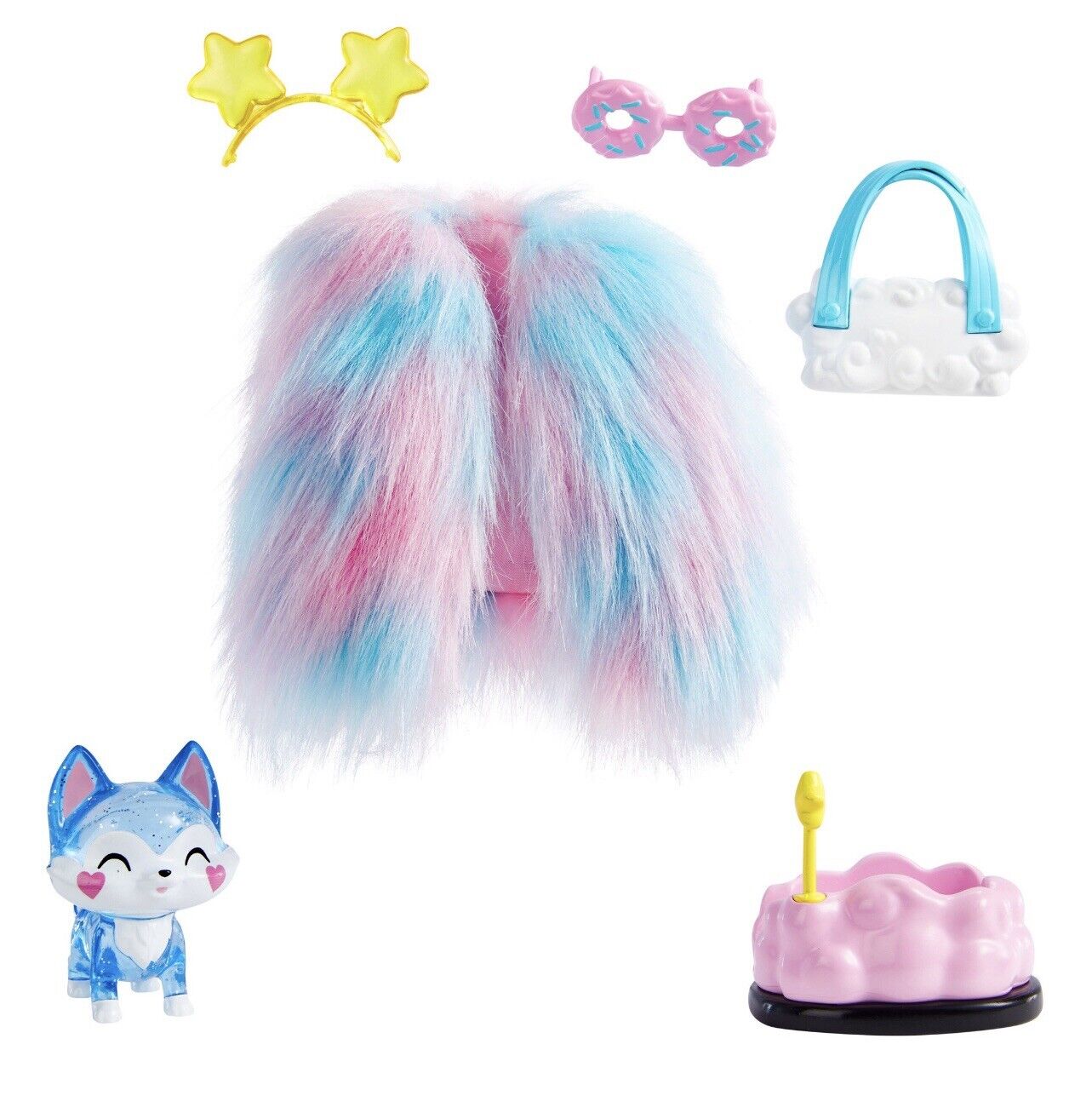 BARBIE EXTRA FASHION ACCESSORIES - BLUE GLITTER CAT - Image 2