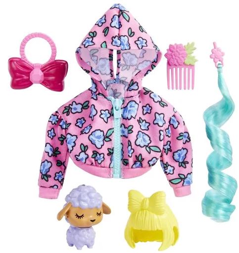 BARBIE EXTRA FASHION ACCESSORIES - PURPLE LAMB