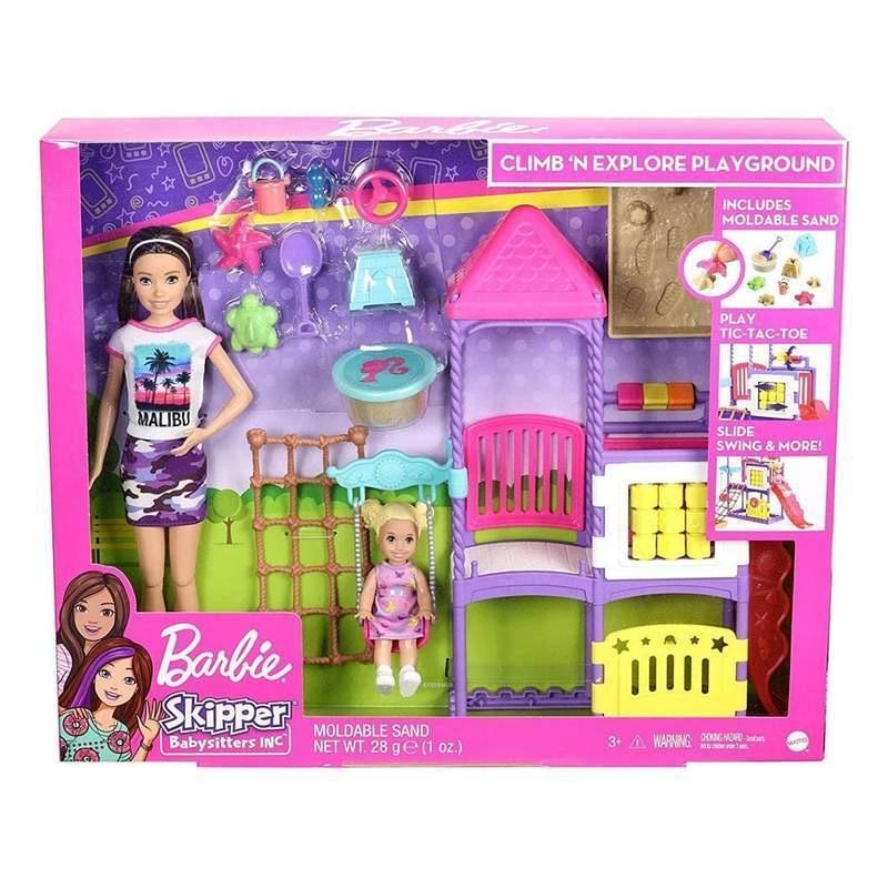 BARBIE FAMILY BABYSITTER PLAYGROUND