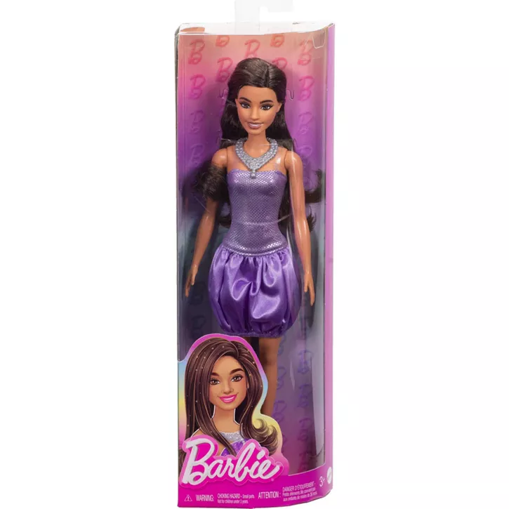 BARBIE FASHION DOLL - #234 BROWN HAIR SEQUIN DRESS - Image 2