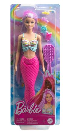 BARBIE FASHION DOLL - BLONDE MERMAID WITH PINK TAIL
