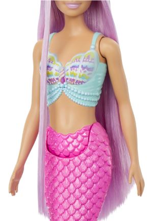 BARBIE FASHION DOLL - BLONDE MERMAID WITH PINK TAIL - Image 6