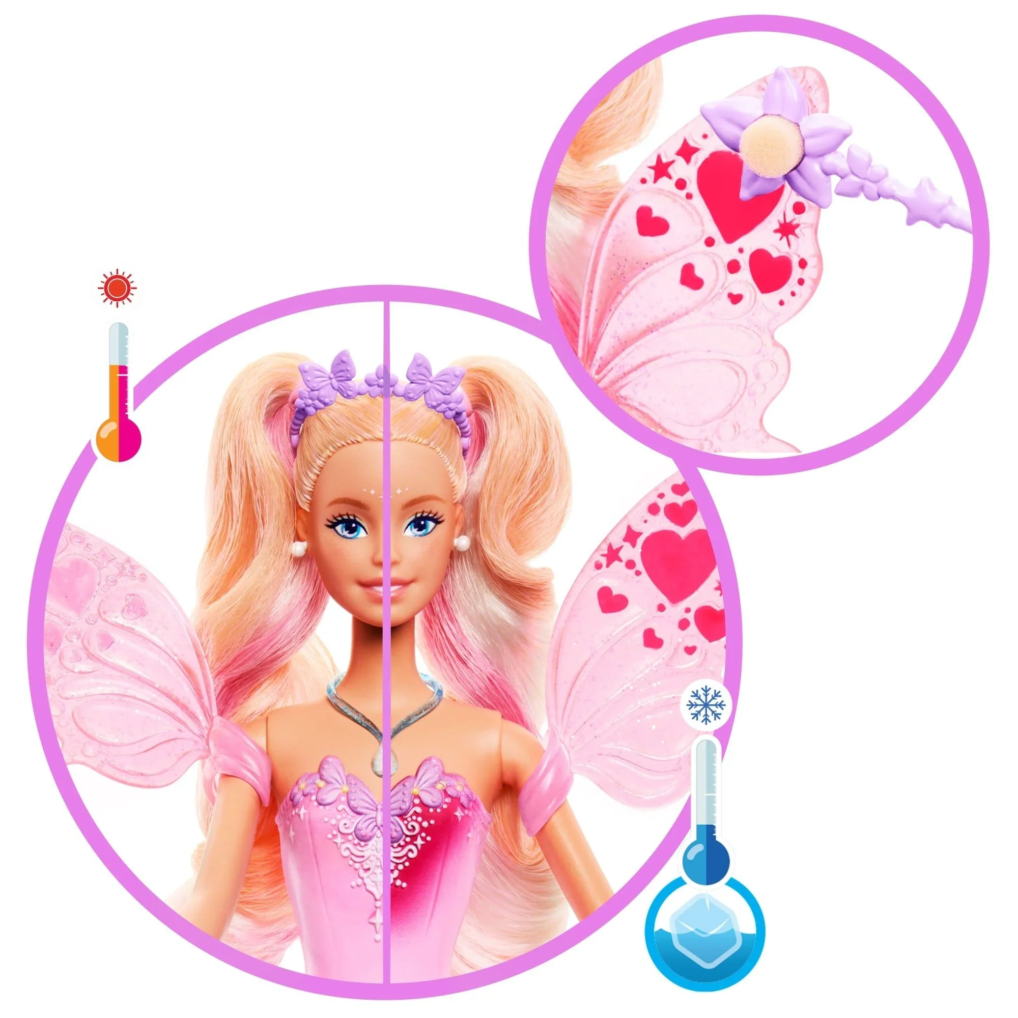 BARBIE FASHION FANTASTICAL COLOUR CHANGING FAIRY DOLL - Image 3